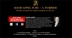 Desktop Screenshot of davidappelfurs.com