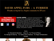 Tablet Screenshot of davidappelfurs.com